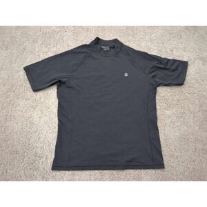 Coolibar Rash Guard Mens Large‎ Black UPF 50+ UV Protection Summer Swimwear
